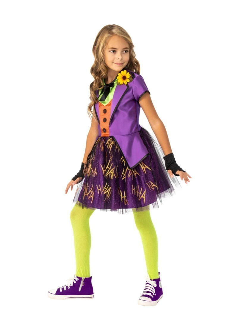 DC Comics Deluxe Joker Girls Children's Fancy Dress Costume - Image 2