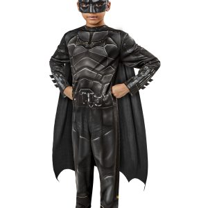 DC Black Batman Children's Fancy Dress Costume