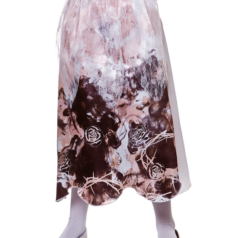 Skeleton Bride Children's Halloween Fancy Dress Costume - Image 3
