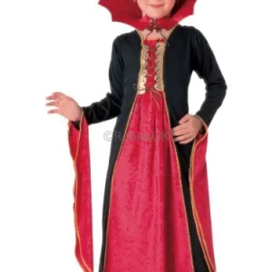 Gothic Vampiress Children's Fancy Dress Costume