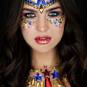 DC WonderWoman Face Jewel Gypsy Shrine