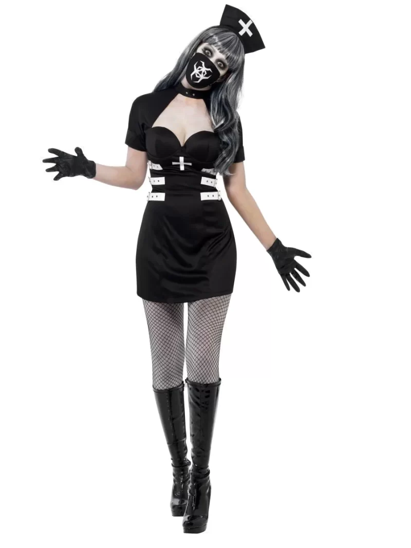 Nurse Delerium Ladies Halloween Fancy Dress Costume