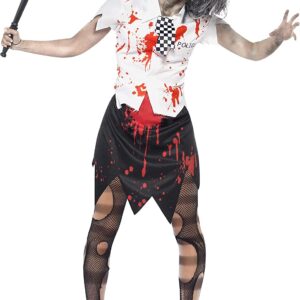 Zombie Policewoman Ladies Fancy Dress Costume
