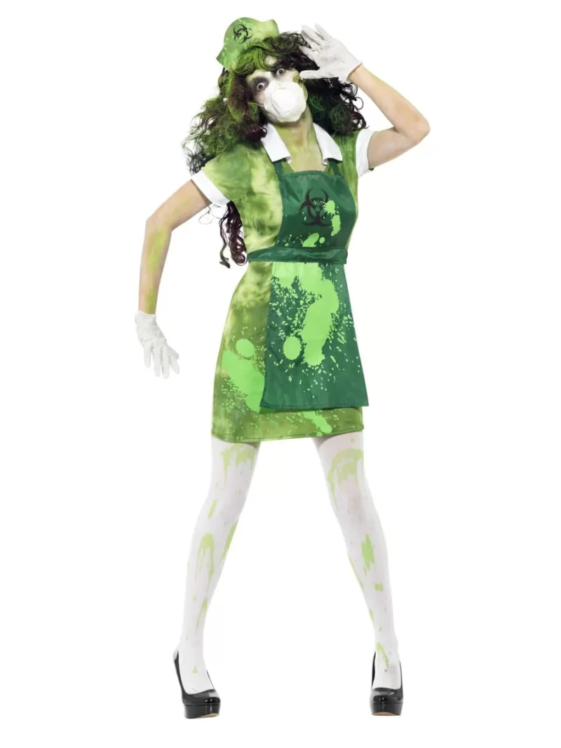 Biohazard Ladies Halloween Fancy Dress Costume