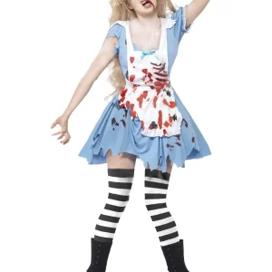 Zombie Alice Ladies Halloween Fancy Dress Costume