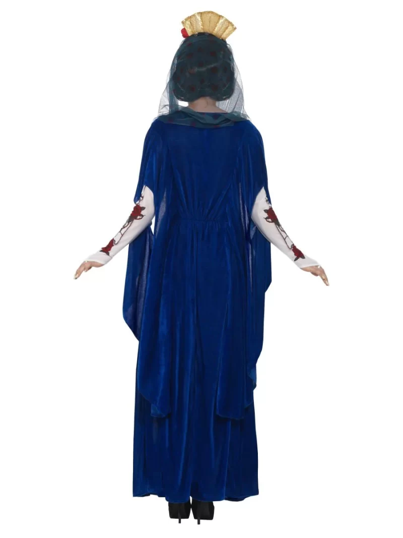 Day of the Dead Sacred Mary Ladies Halloween Fancy Dress Costume - Image 2
