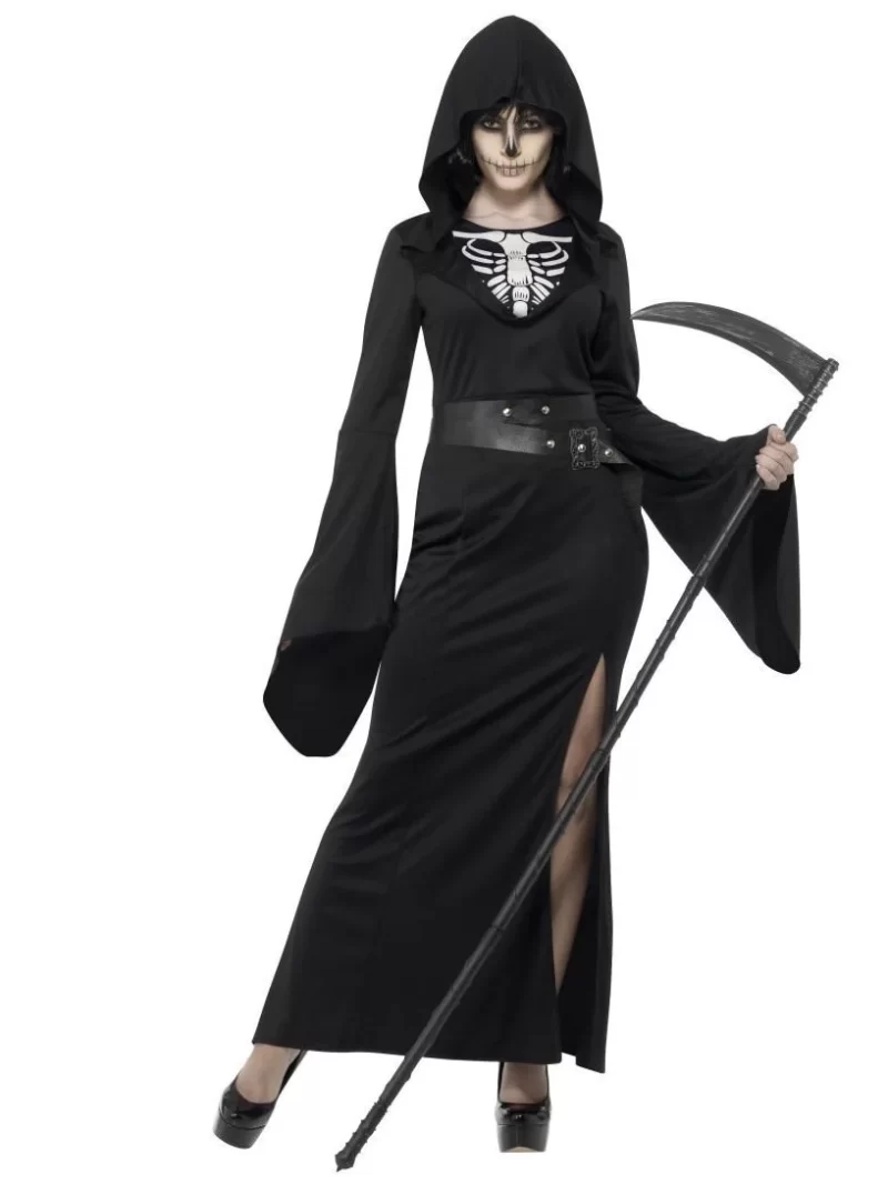 Lady Reaper Ladies Halloween Fancy Dress Costume