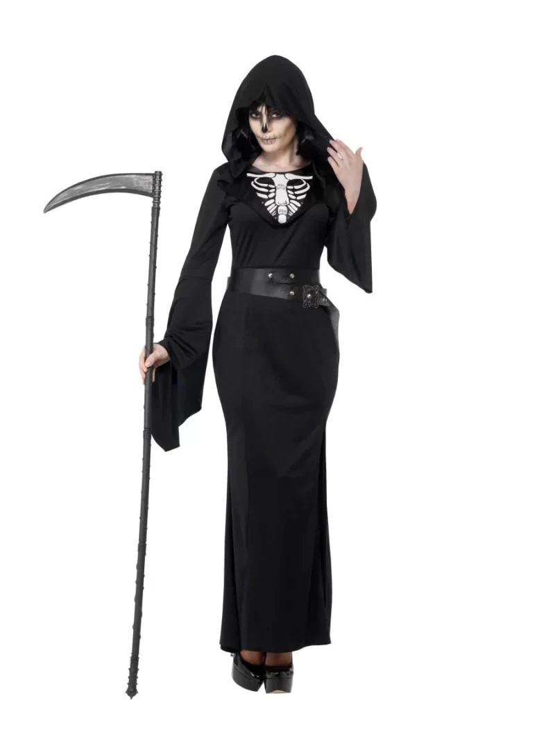 Lady Reaper Ladies Halloween Fancy Dress Costume - Image 3