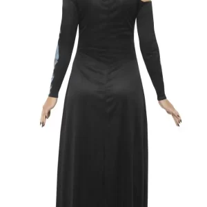 Skeleton Dress Ladies Halloween Fancy Dress Costume - Image 2