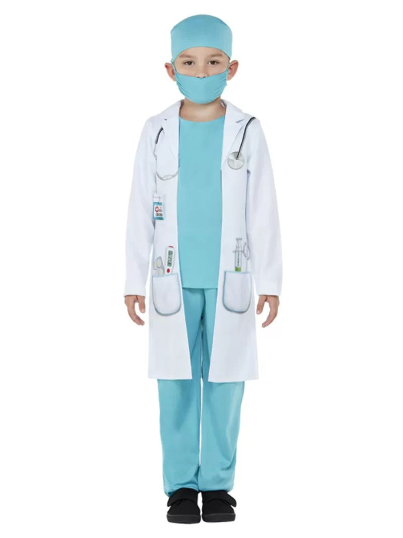 Doctor/Surgeon Unisex Children's Fancy Dress Costume - Image 2