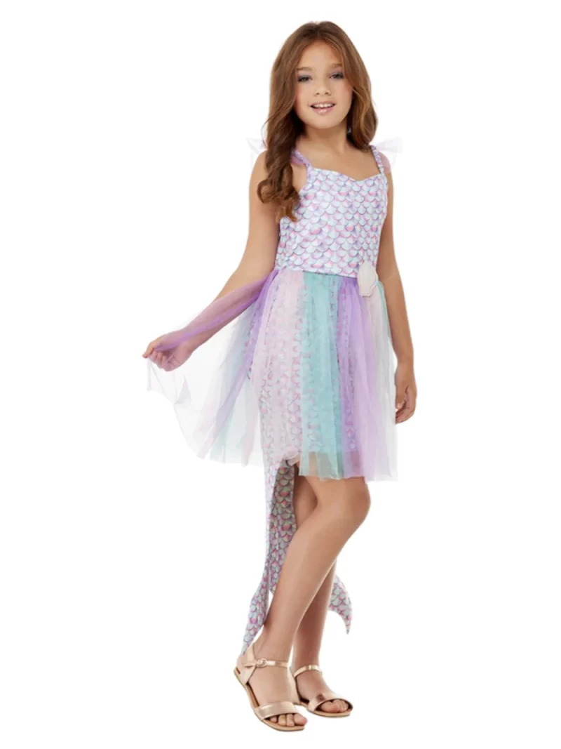 Pastel Seashell Mermaid Children's Fancy Dress Costume - Image 2