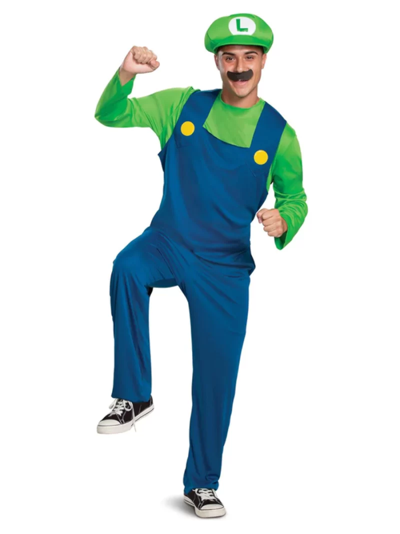 Nintendo Super Mario Brothers Luigi Men's Fancy Dress Costume