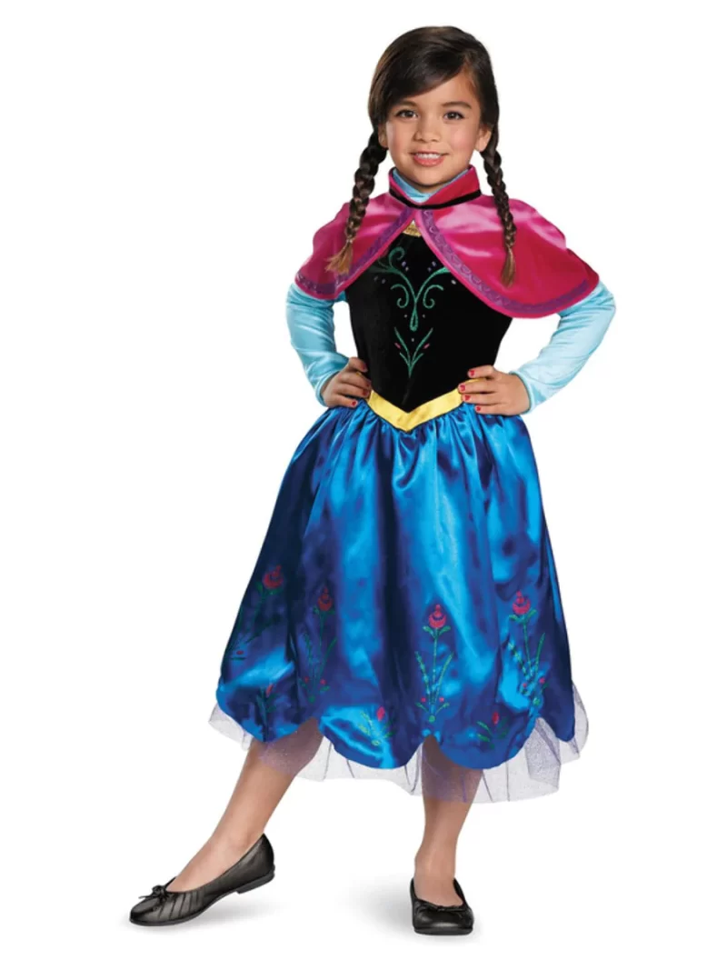 Disney Frozen Deluxe Anna Travelling Children's Fancy Dress Costume