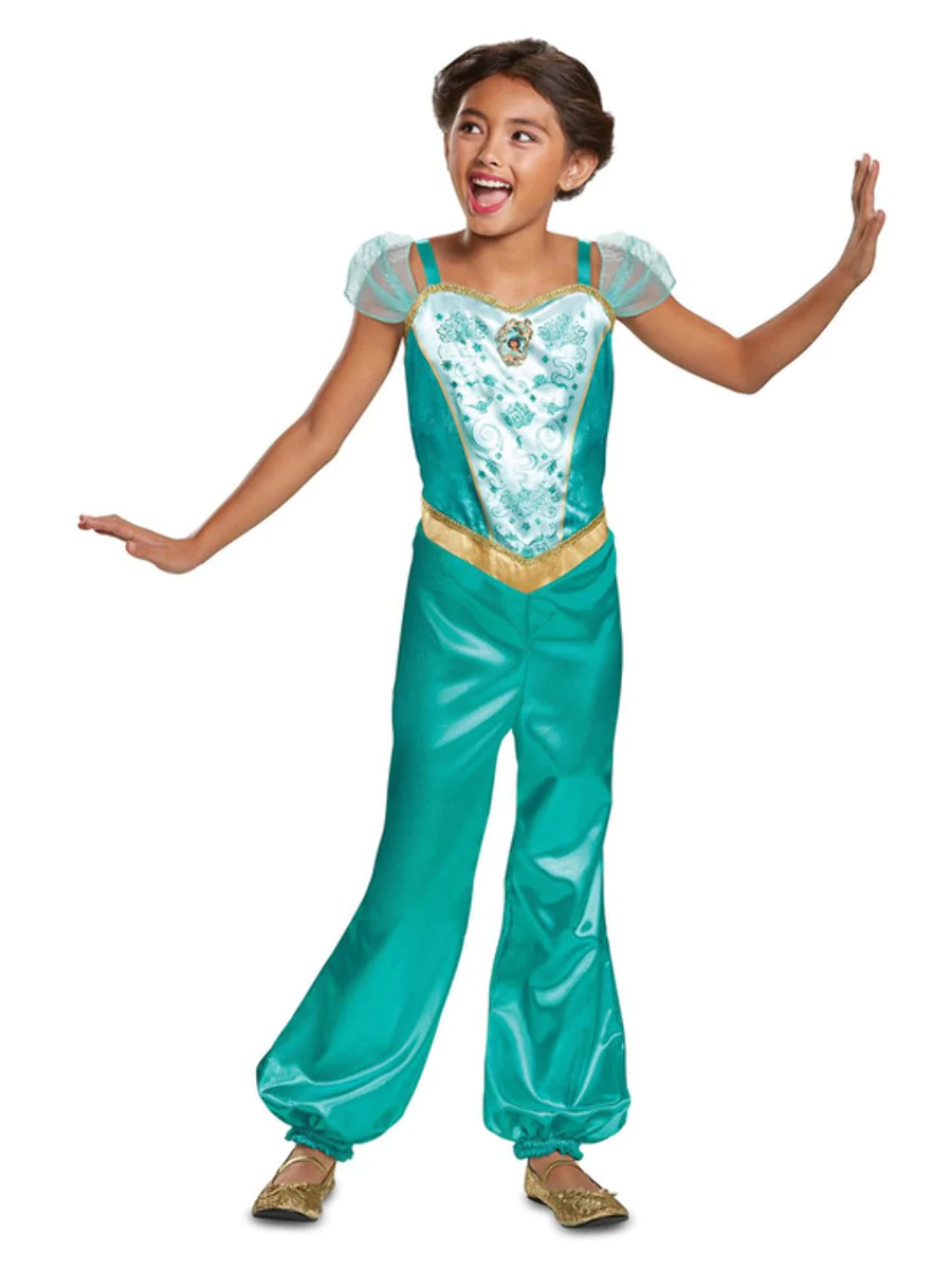 Disney's Aladdin Jasmine Children's Fancy Dress Costume Fancy Dress Costume