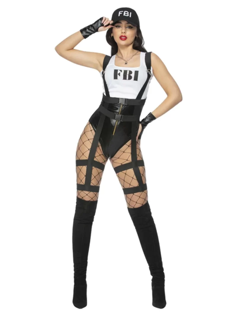 Fever FBI Harness Ladies Fancy Dress Costume - Image 2