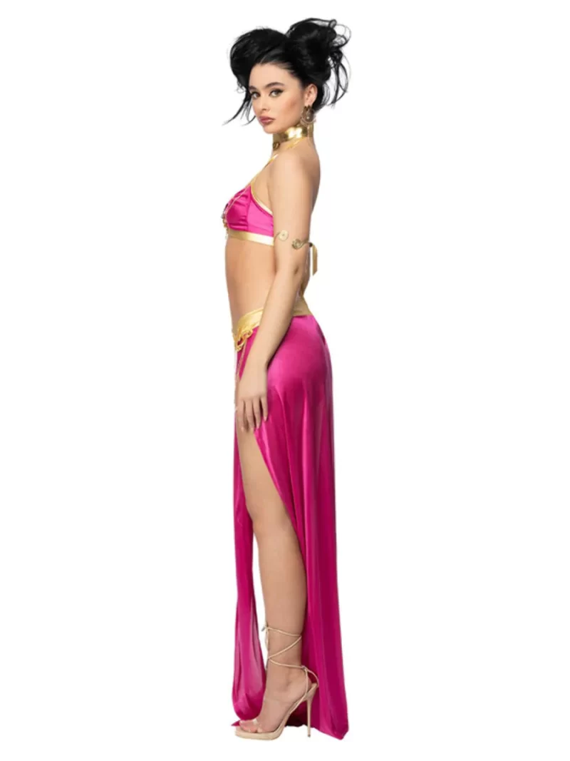 Fever Slave Belly Dancer Princess Ladies Fancy Dress Costume - Image 2
