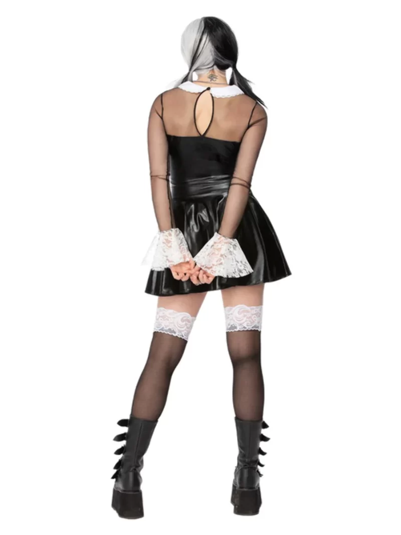 Fever Gothic School Girl (Wednesday) Ladies Fancy Dress Costume - Image 4