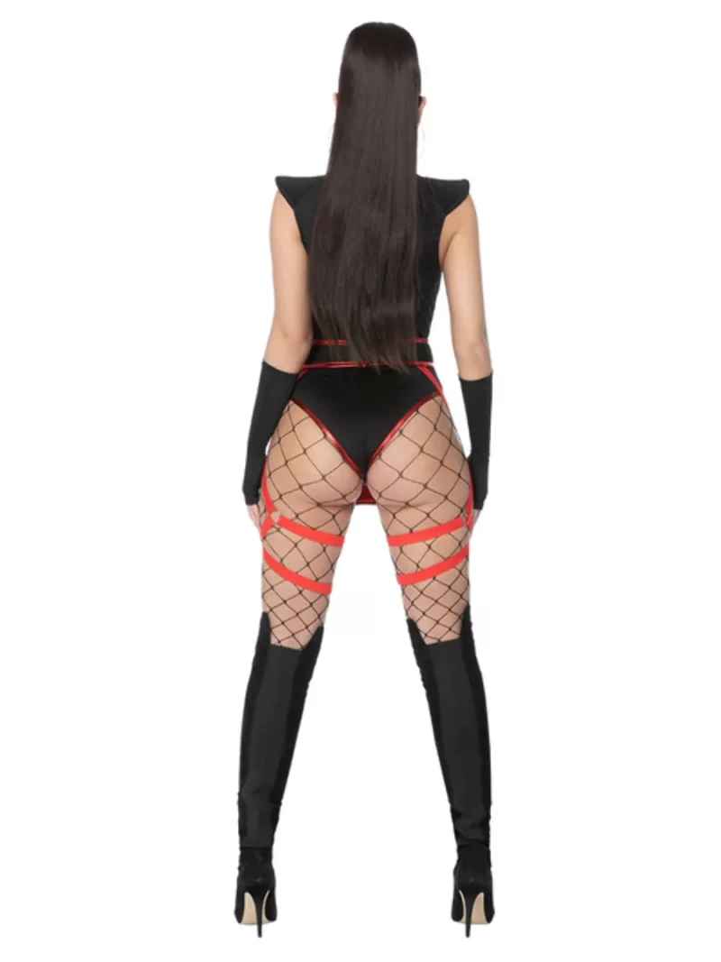 Fever Scarlet Ninja Ladies Fancy Dress Costume - Image 3