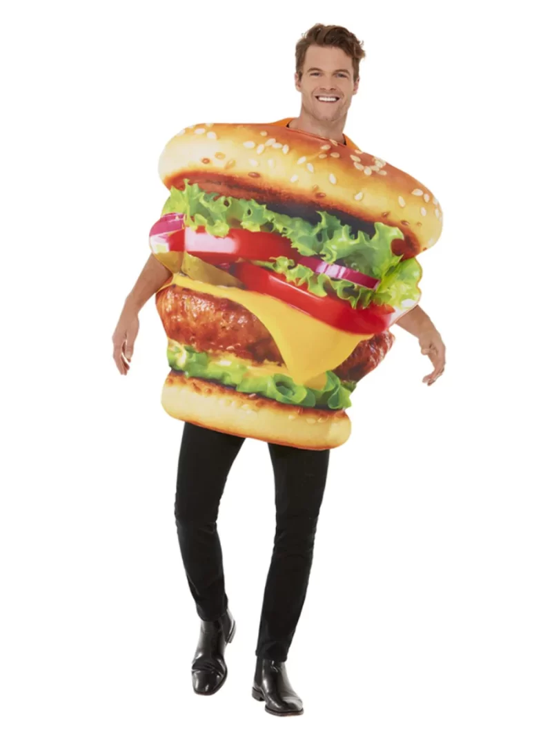 Cheeseburger Novelty Unisex Fancy Dress Costume