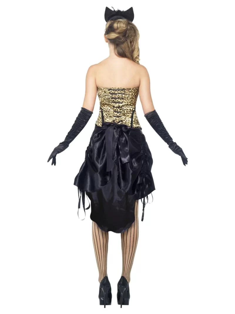 Burlesque Kitty Ladies Fancy Dress Costume - Image 2
