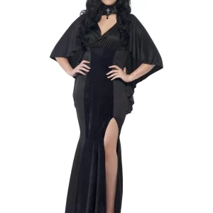 Curve Vampire Ladies Fancy Dress Costume