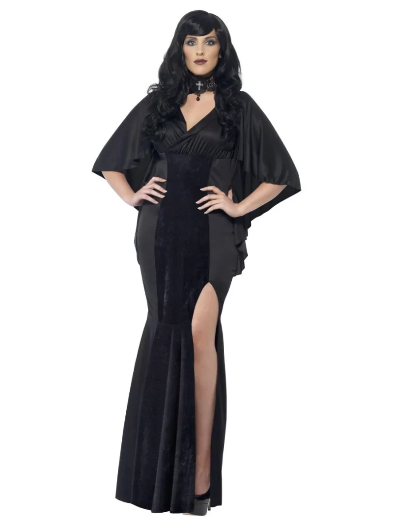 Curve Vampire Ladies Fancy Dress Costume