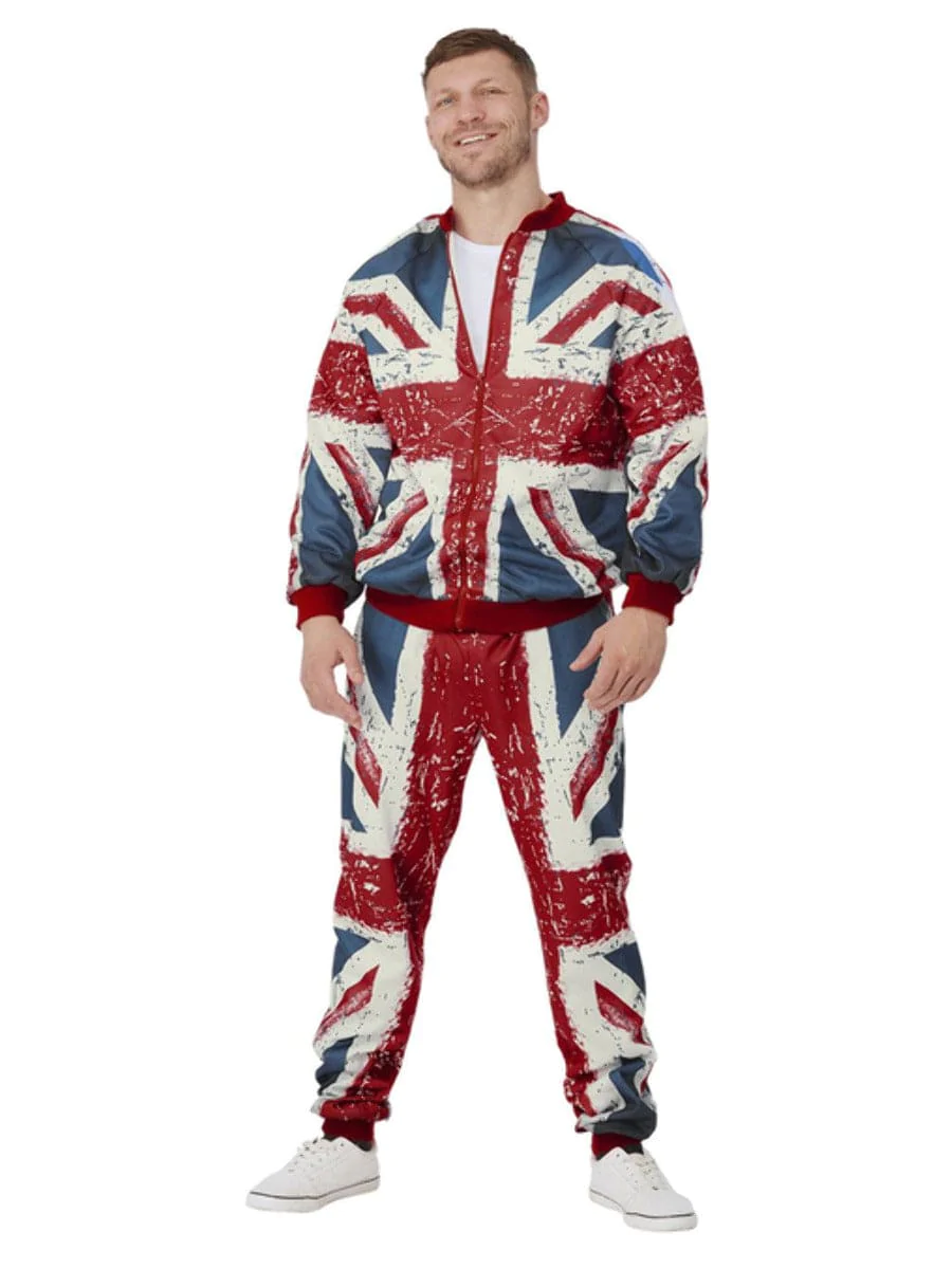 Union Jack Tracksuit Men s Fancy Dress Costume