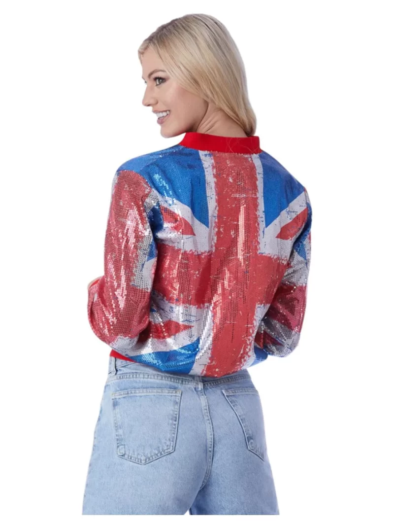 Union Jacket Sequin Bomber Jacket - Image 2