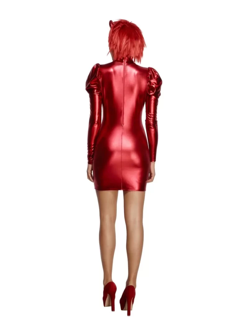 Fever Devil Mistress Ladies Halloween Fancy Dress Costume - Image 3