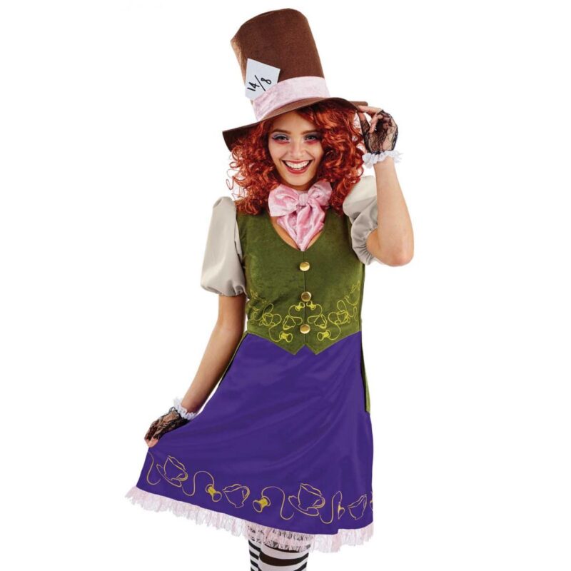 Miss Hatter Ladies Fancy Dress Costume