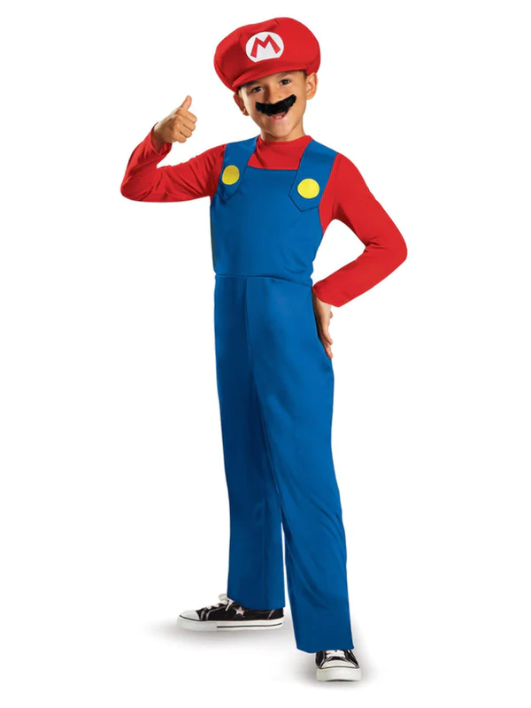 Children's super on sale mario fancy dress