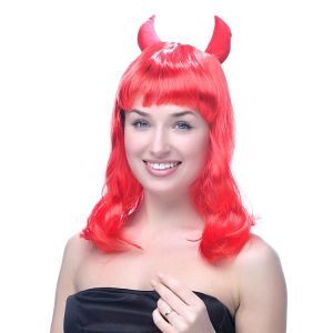 Red Horny Devil Wig