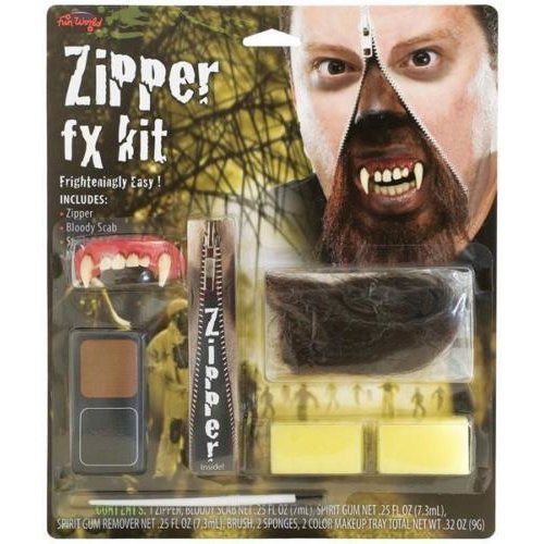 Werewolf Zipper FX Kit Fancy Dress Costume