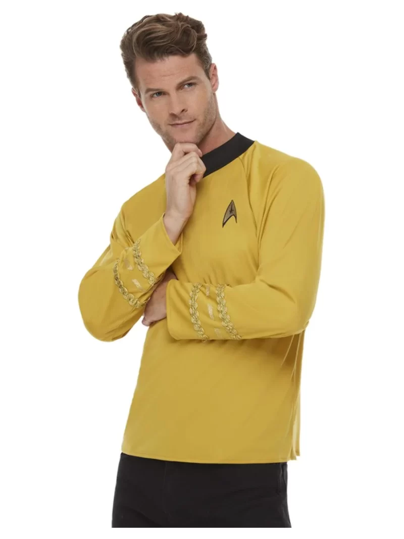 Star Trek Orgininal Series Command Uniform Mens Fancy Dress Costume - Image 2
