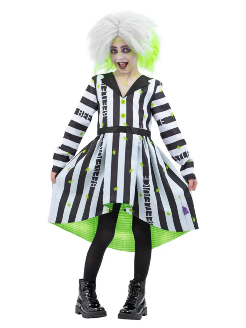 Beetlejuice Girl's Children's Fancy Dress Costume