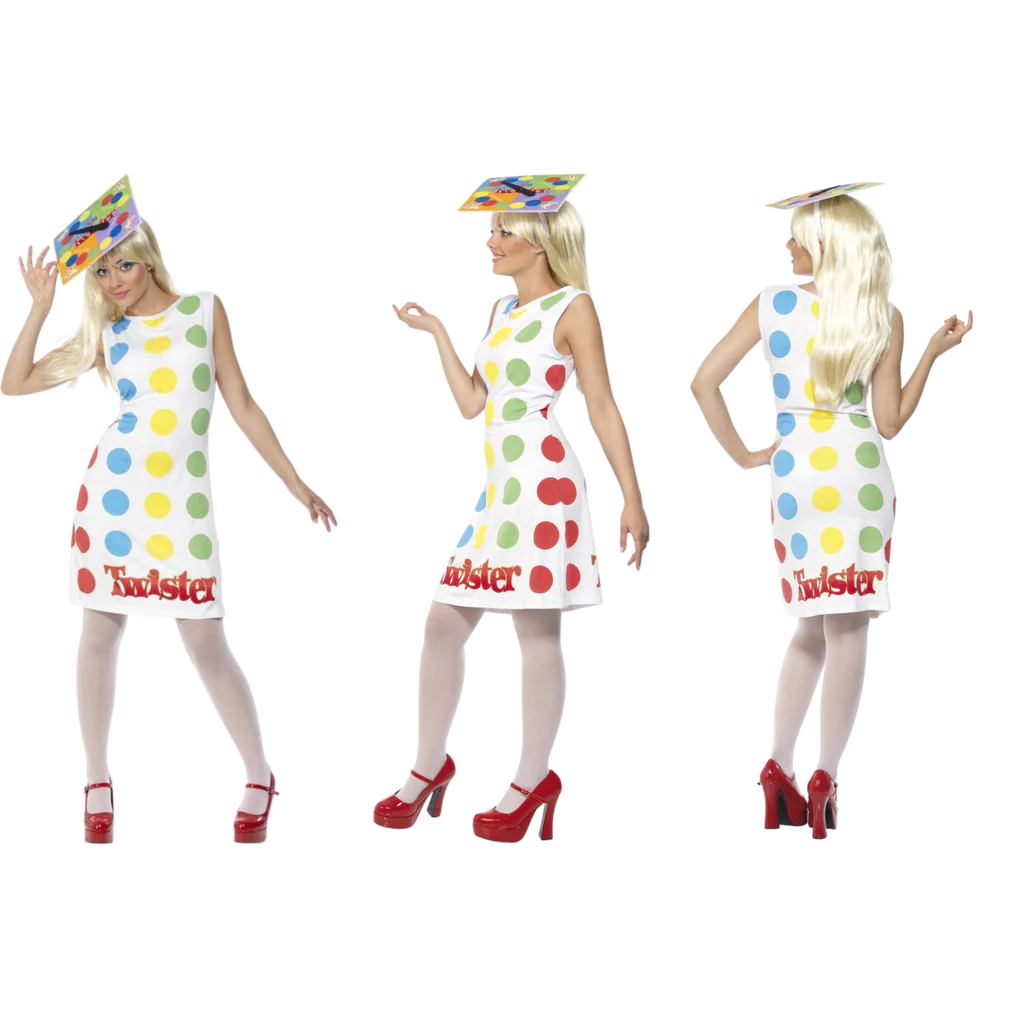 Twister Dress Ladies Fancy Dress Costume Fancy Dress Costume