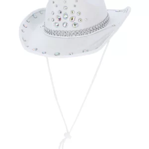 White Rhinestone Cowboy Hat
