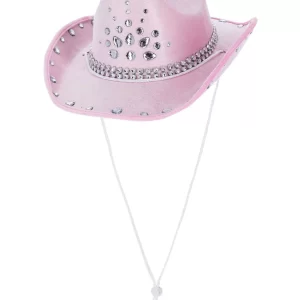 Baby Pink Rhinestone Cowboy Hat