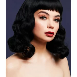 Fever Bettie Wig with Short Fringe Black
