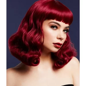 Fever Bettie Wig with Short Fringe Plum