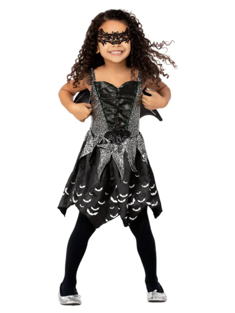 Dark Bat Fairy Children's Halloween Fancy Dress Costume