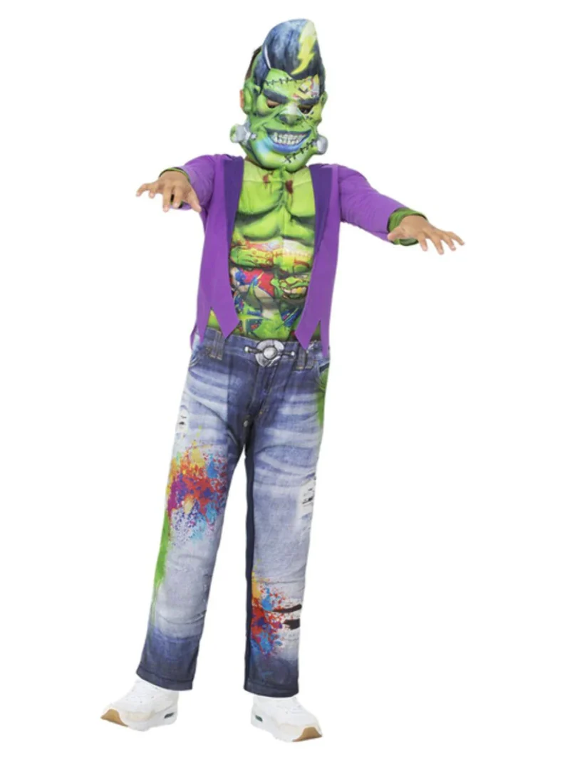 Graffiti Frankinstein Children's Halloween Fancy Dress Costume