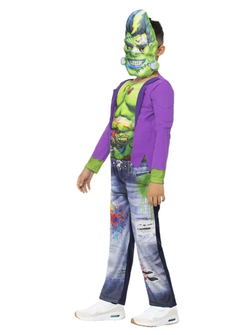 Graffiti Frankinstein Children's Halloween Fancy Dress Costume - Image 2