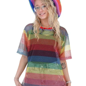 Rainbow Pride Mesh Top Unisex
