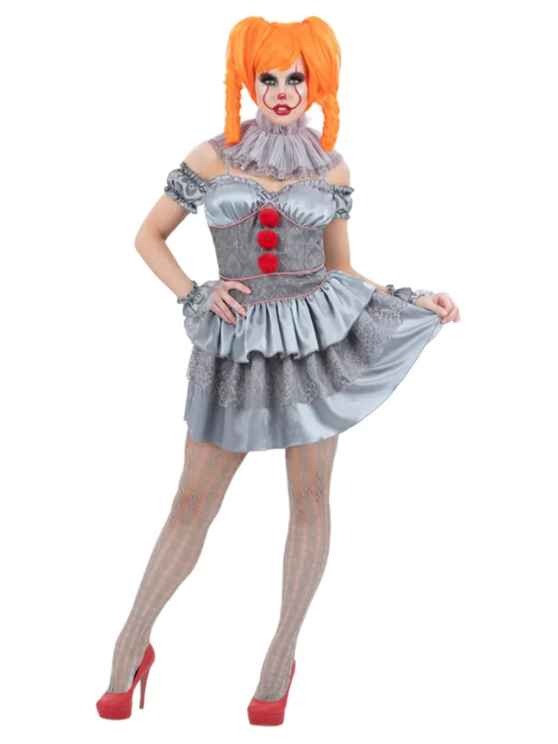 IT Chapter Two Pennywise Mini Ladies Halloween Fancy Dress Costume