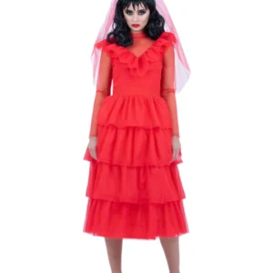 Beetlejuice Lydia Bride Ladies Fancy Dress Costume