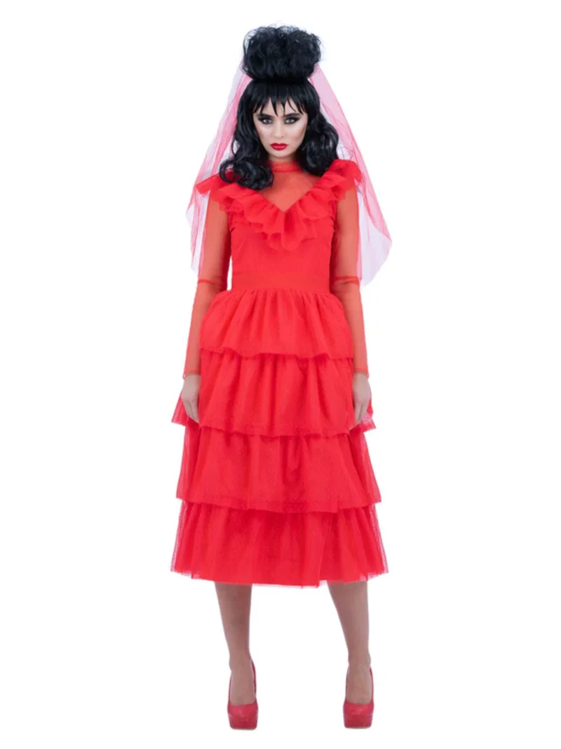 Beetlejuice Lydia Bride Ladies Fancy Dress Costume