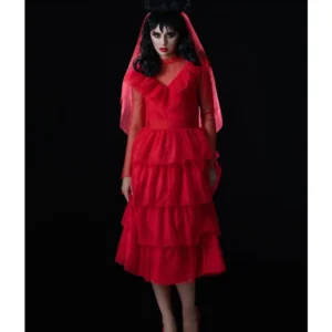 Beetlejuice Lydia Bride Ladies Fancy Dress Costume - Image 3