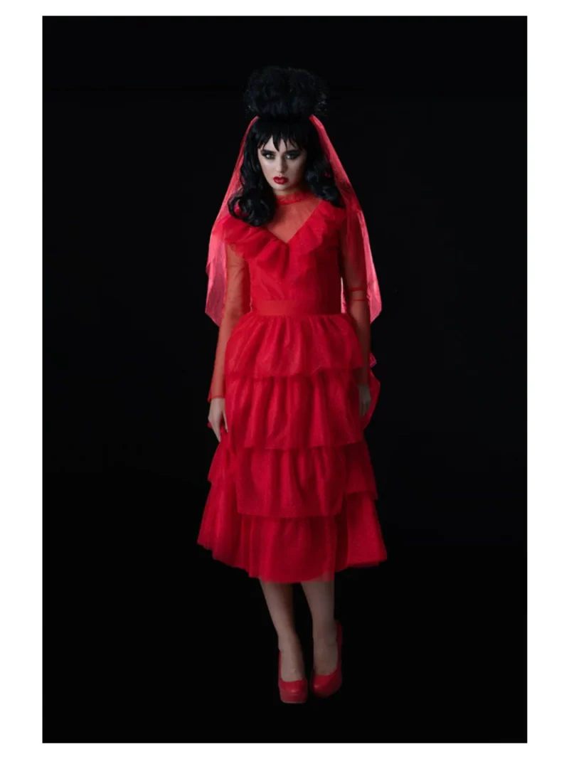 Beetlejuice Lydia Bride Ladies Fancy Dress Costume - Image 3