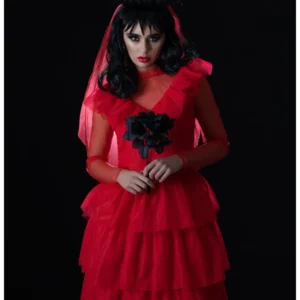 Beetlejuice Lydia Bride Ladies Fancy Dress Costume - Image 2